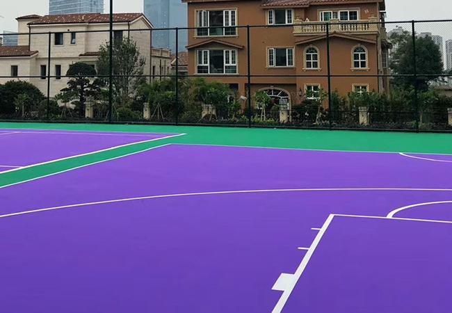 翻新硅PU篮球场的正确做法