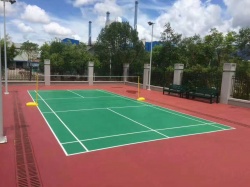  硅PU篮球场施工流程详解